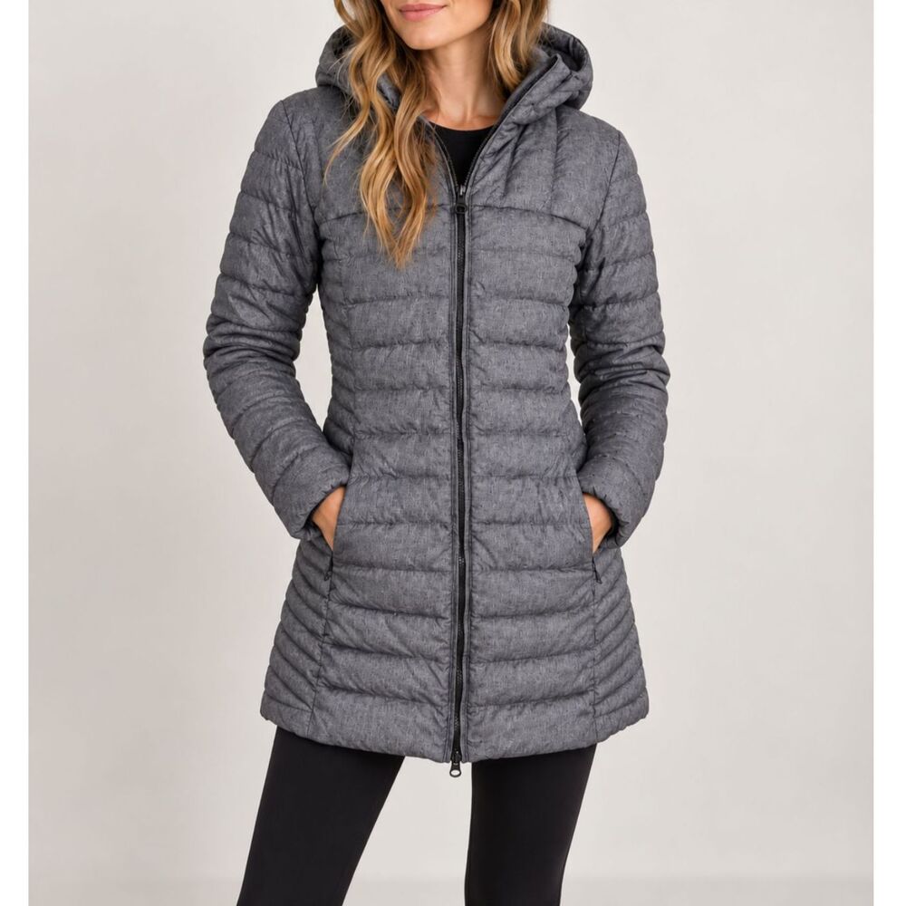 Eddie Bauer Astoria Hooded Down Fill Parka Puffer Coat Longline Gorpcore Preppy